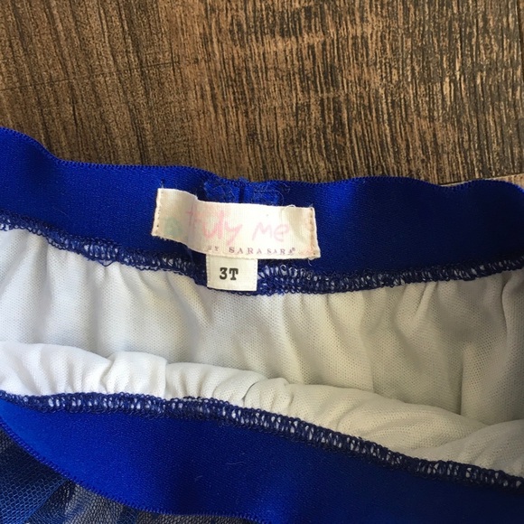 Truly Me Colorful Red, white and blue Layered Tulle Skirt - Picture 2 of 3